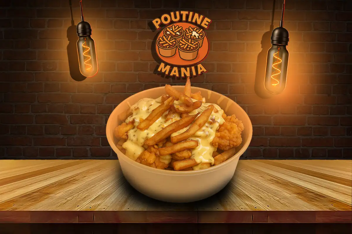 Poutine Chicken pané cheddar