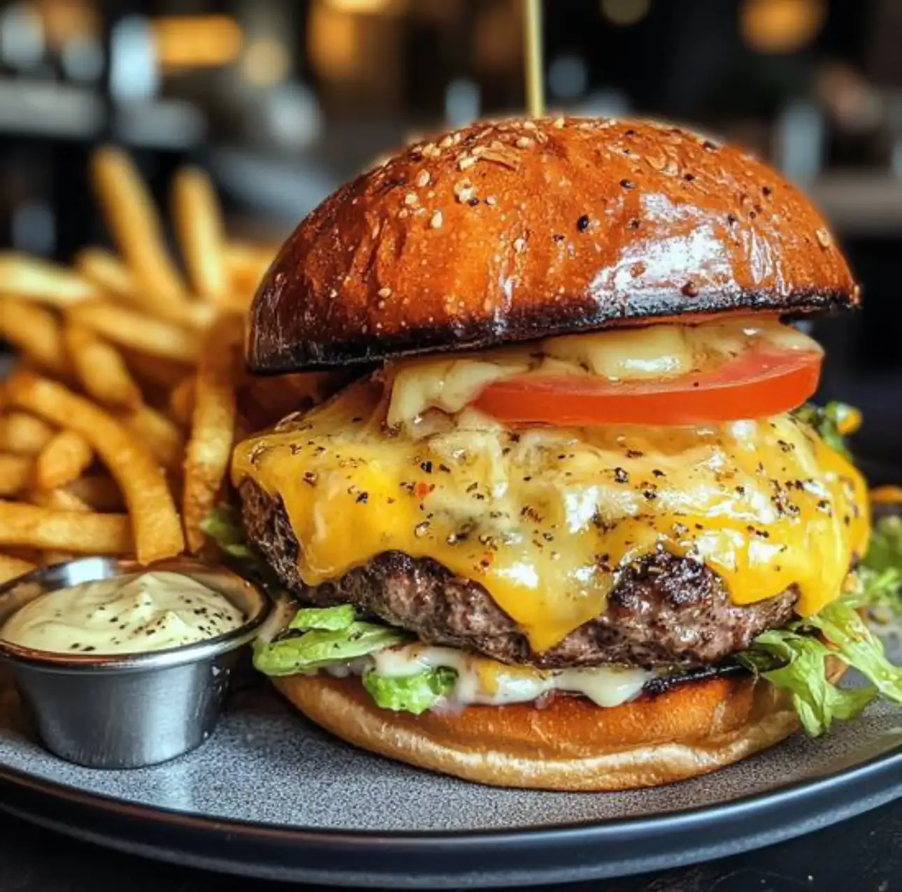 Burger Raclette Fondue