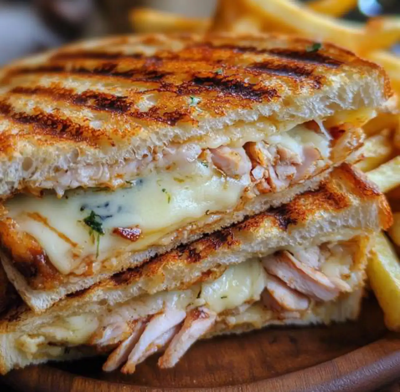 Croque Poulet & roquefort intense